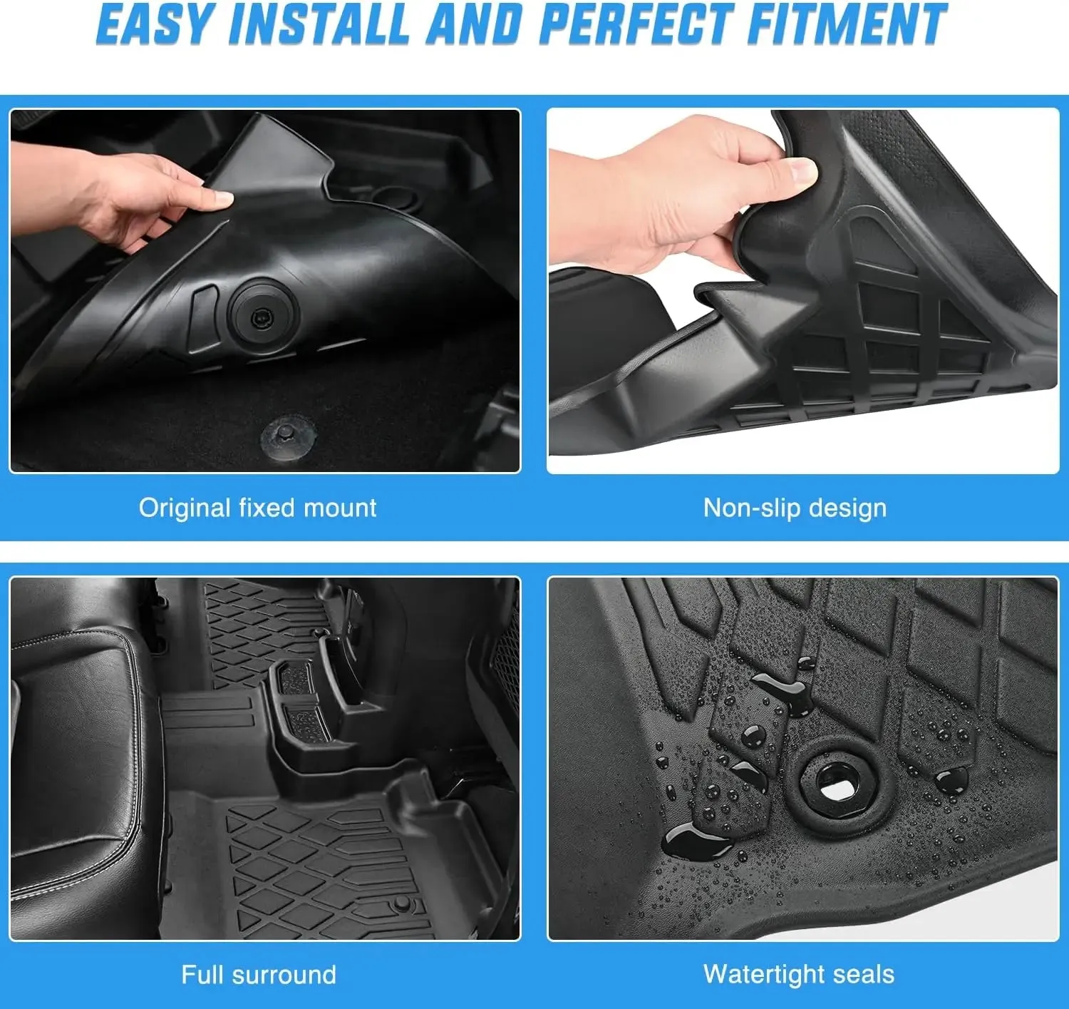 2020-2025 Jeep Gladiator JT TPE Floor Mats