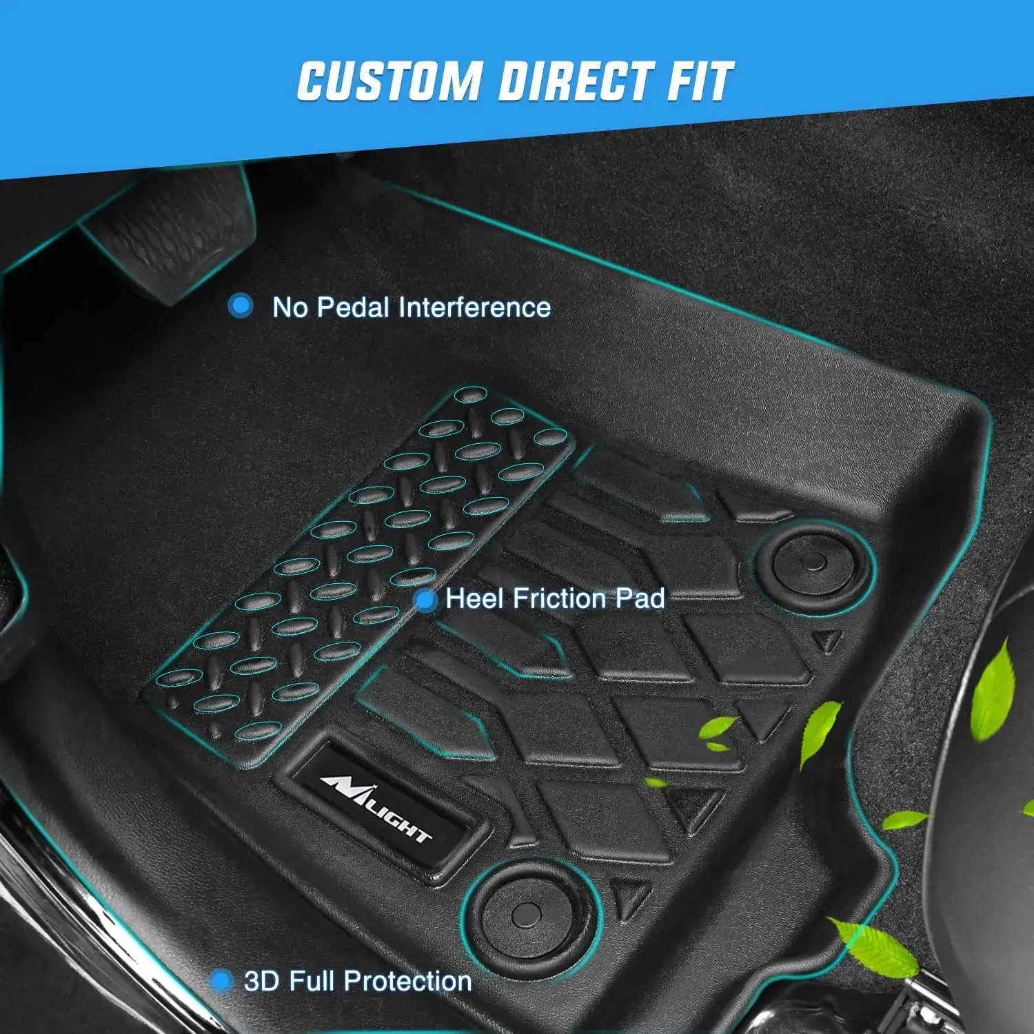 2020-2025 Jeep Gladiator JT TPE Floor Mats