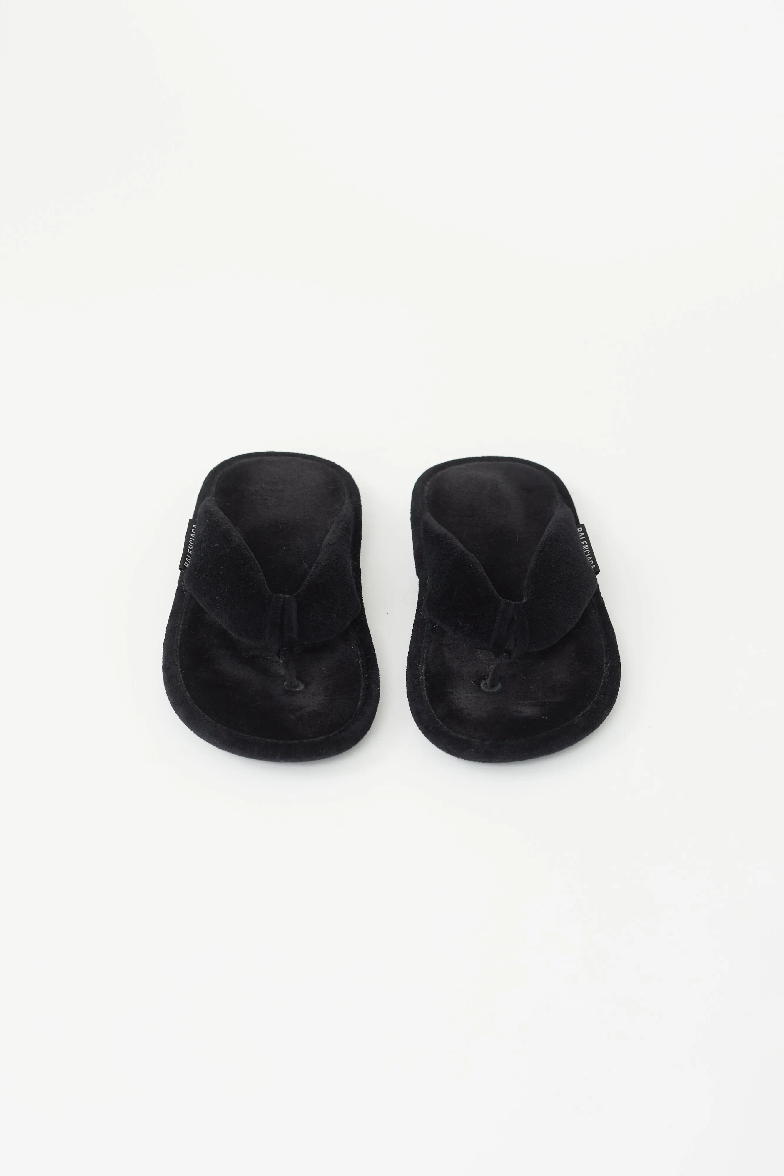 Black Velvet Sandal