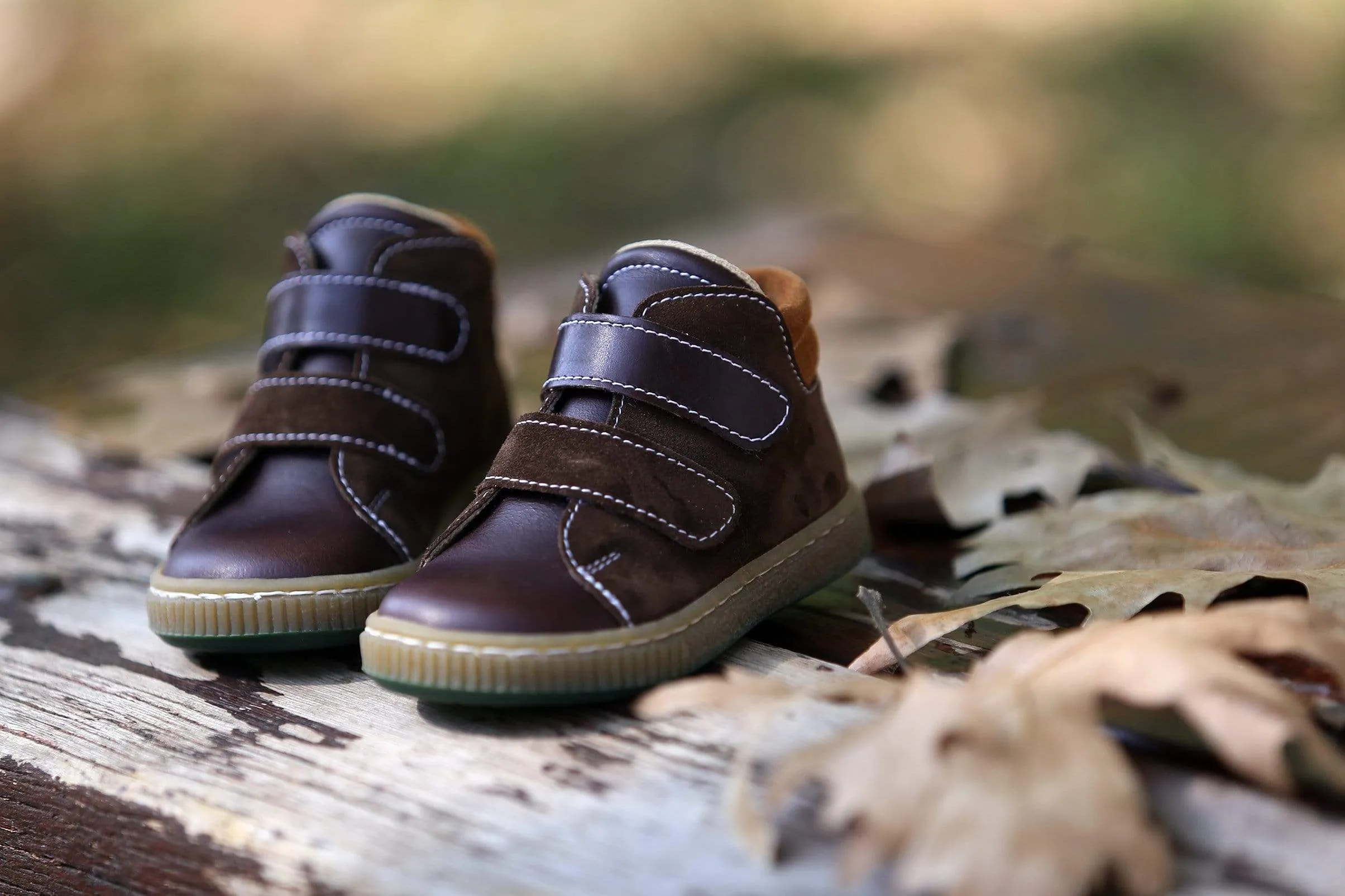 Boys' Brown Chukka Booties Baptism / Christening Shoes