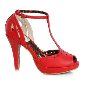 BP412-WILLIE 4" T-Strap Peep Toe