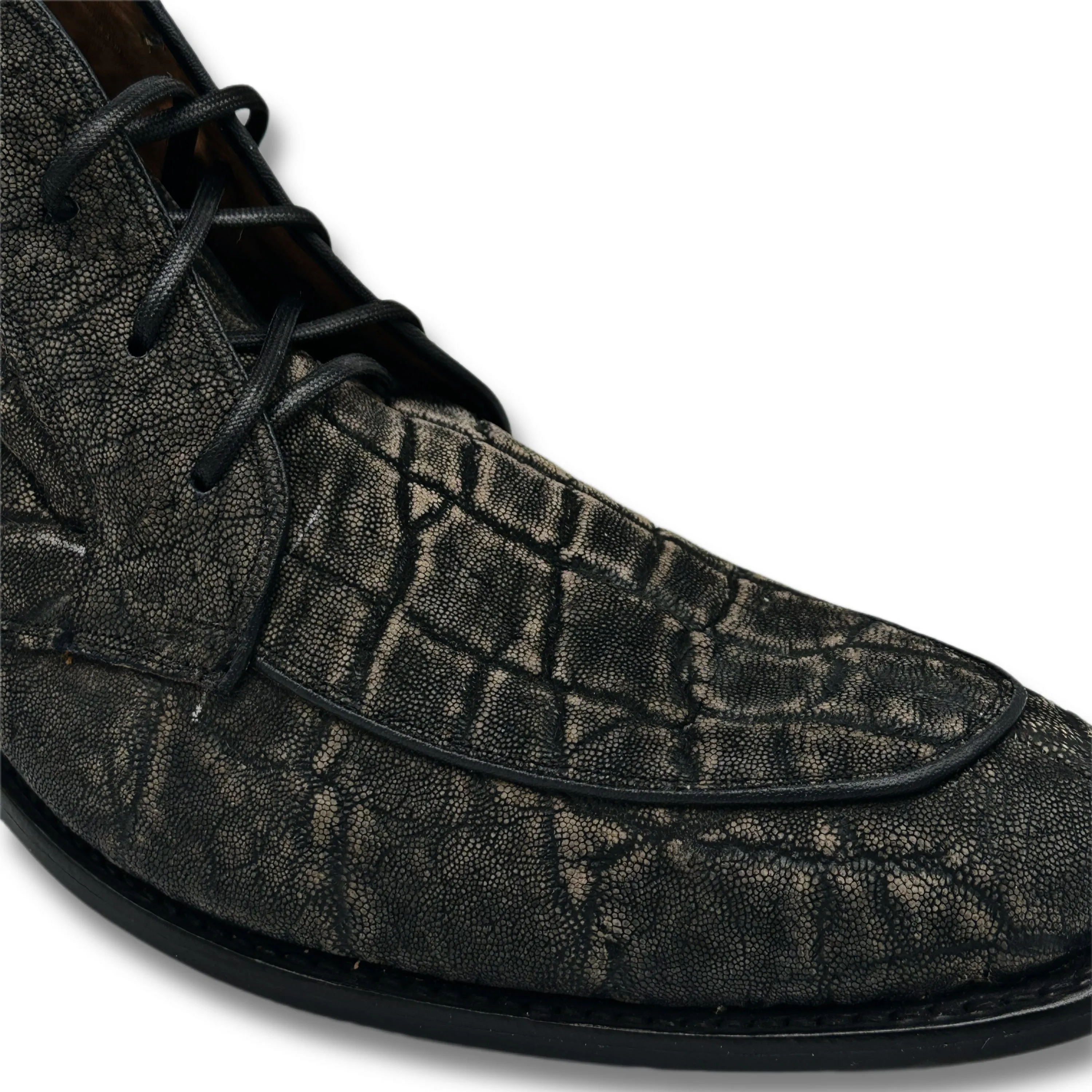 Elliot Lace-Up Chukka Elephant Leather Boots