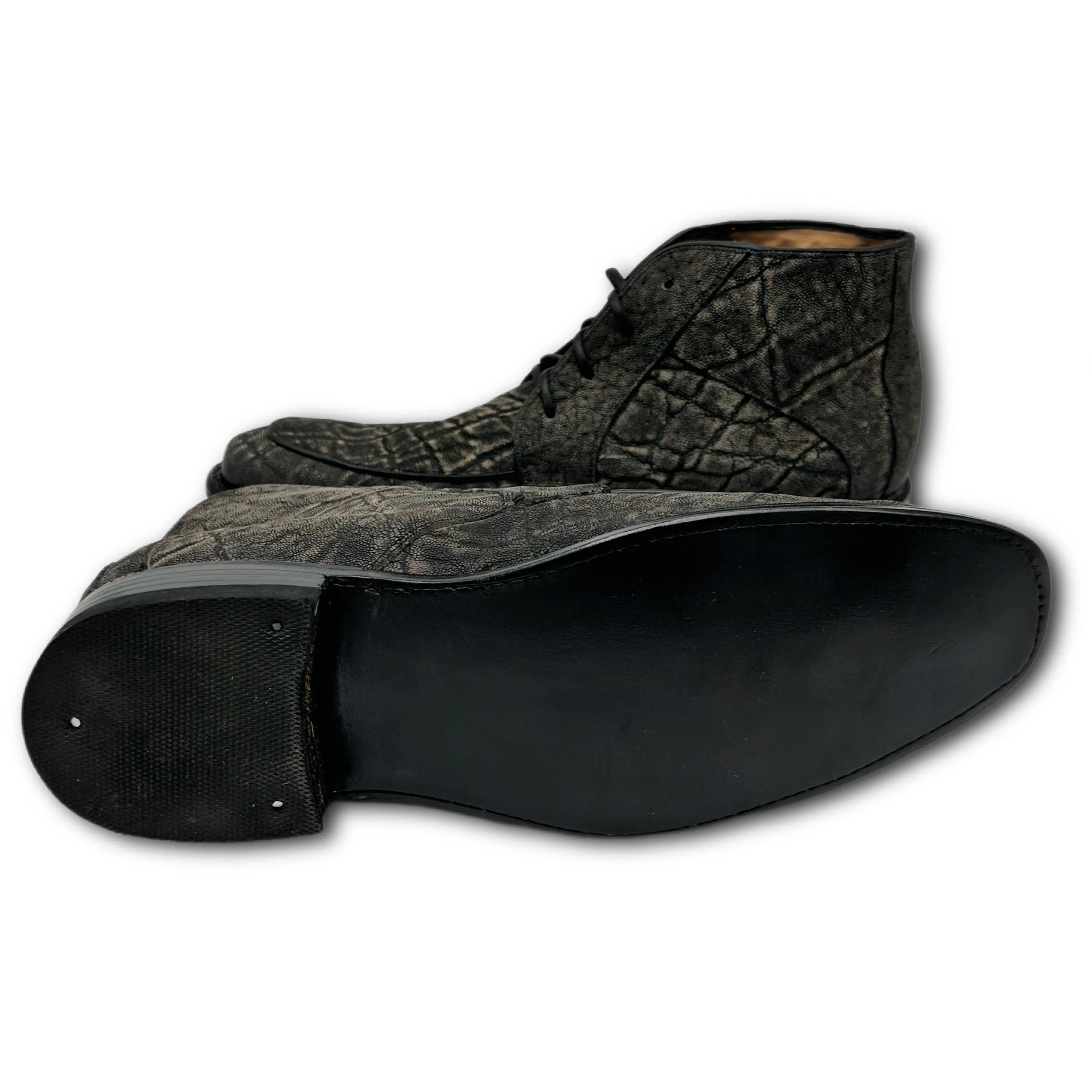 Elliot Lace-Up Chukka Elephant Leather Boots