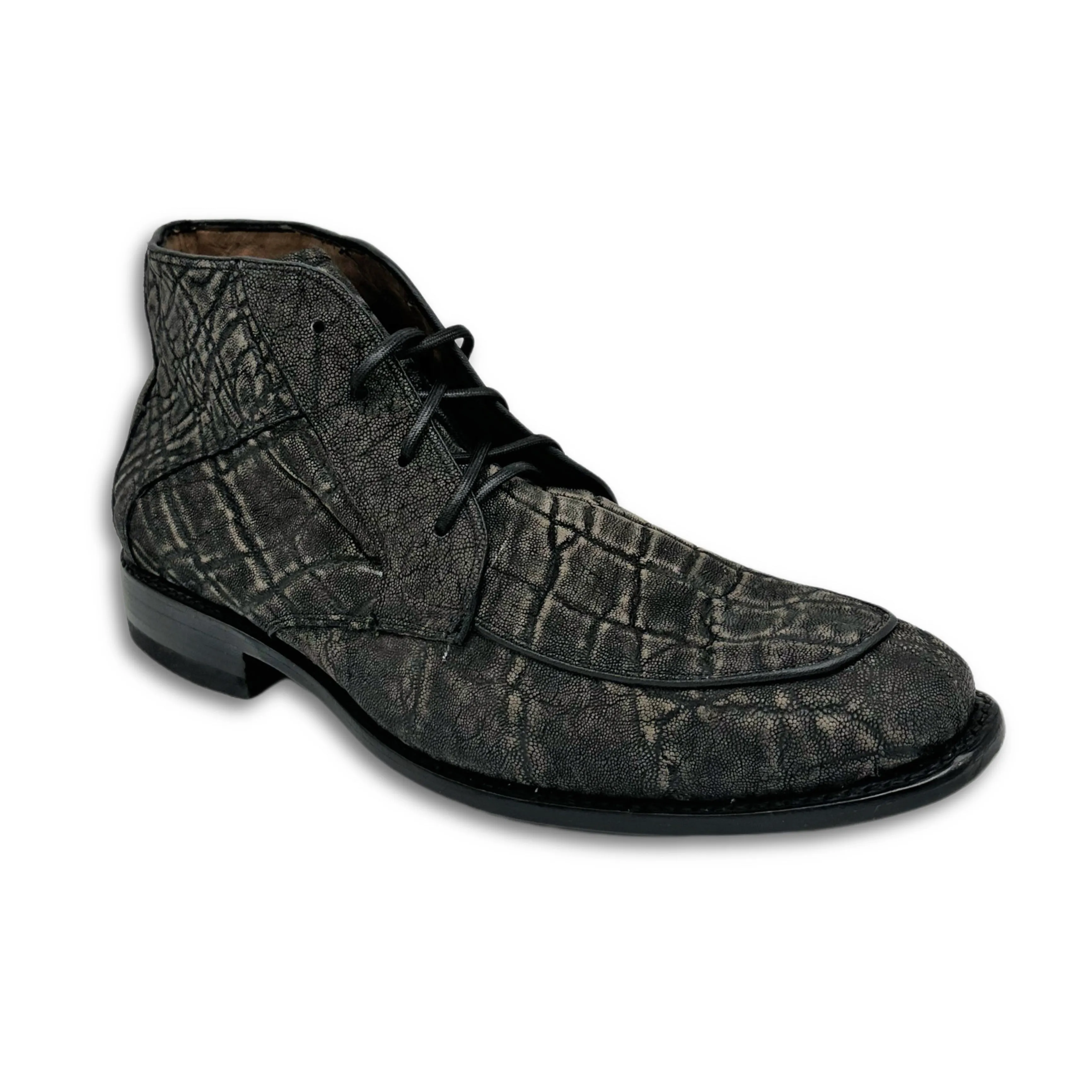 Elliot Lace-Up Chukka Elephant Leather Boots