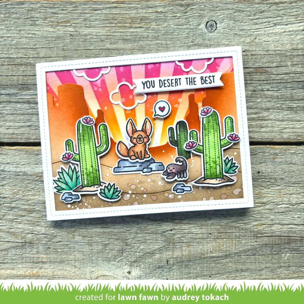 LAWN FAWN: Backdrop | Desert Canyon | Lawn Cuts Die