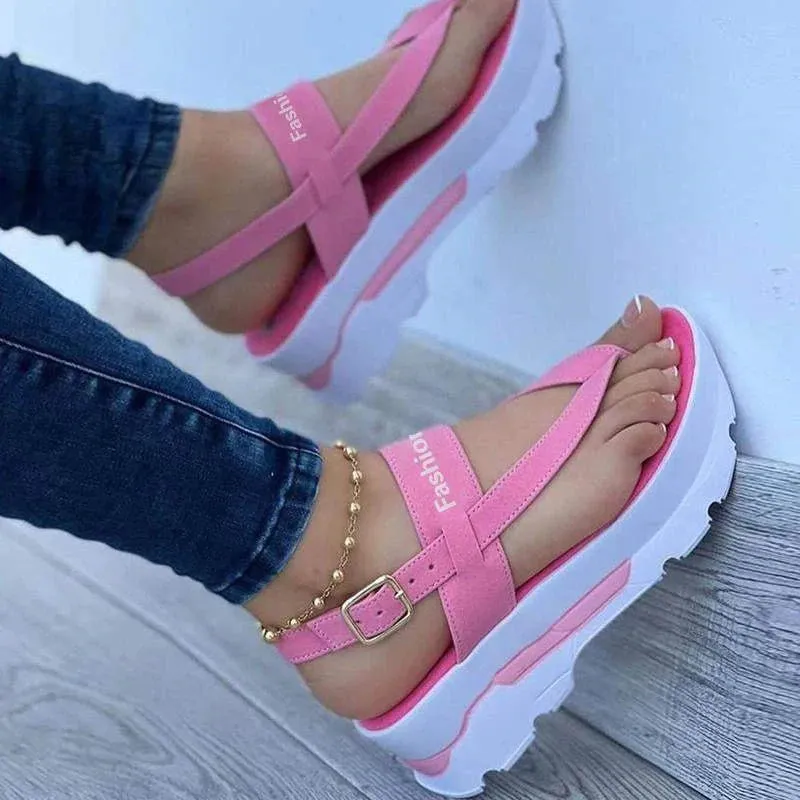 Low Platform Sandals With Heels