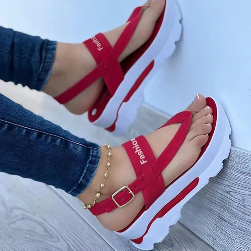 Low Platform Sandals With Heels