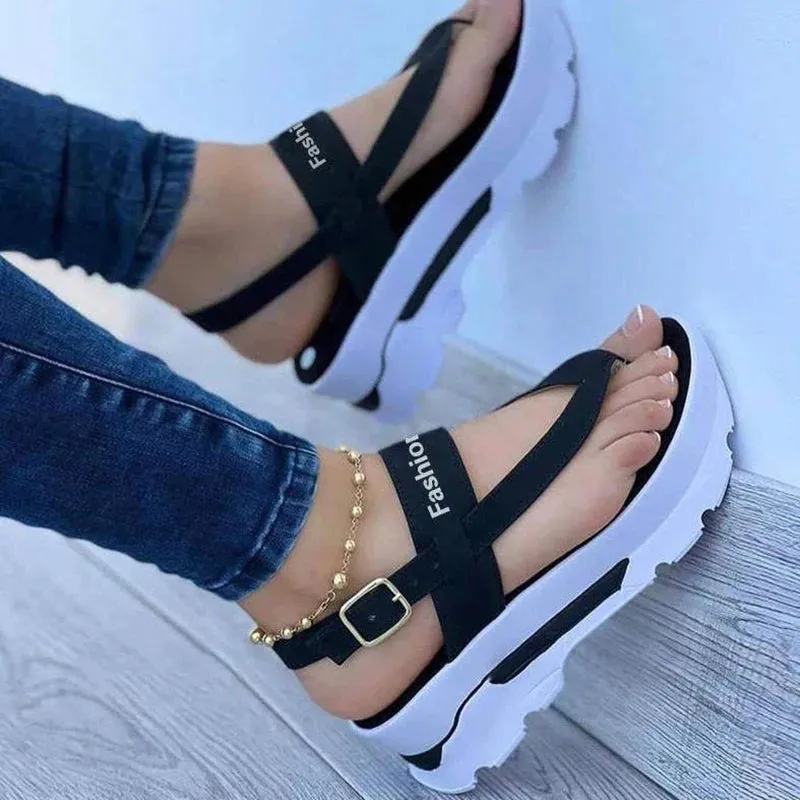 Low Platform Sandals With Heels