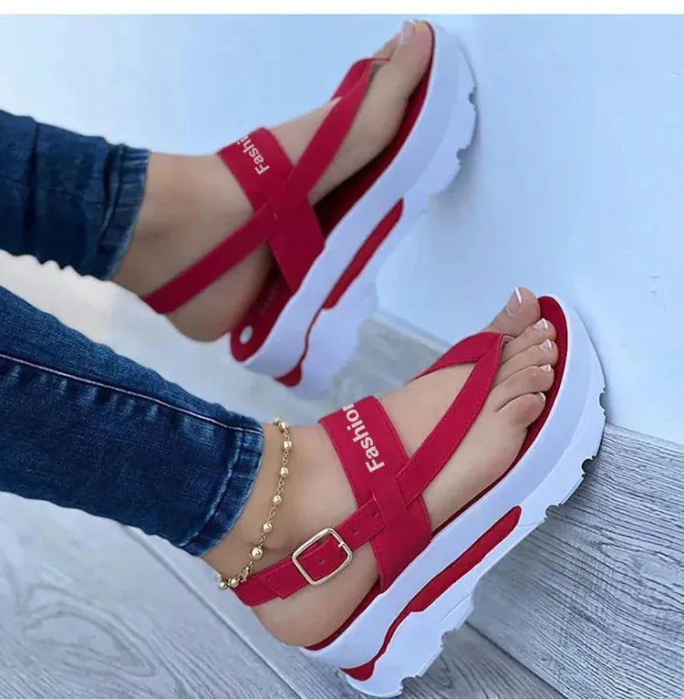 Low Platform Sandals With Heels
