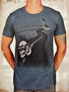 Men's Gray Petrolhead Desert Highway Tee - LIMITED