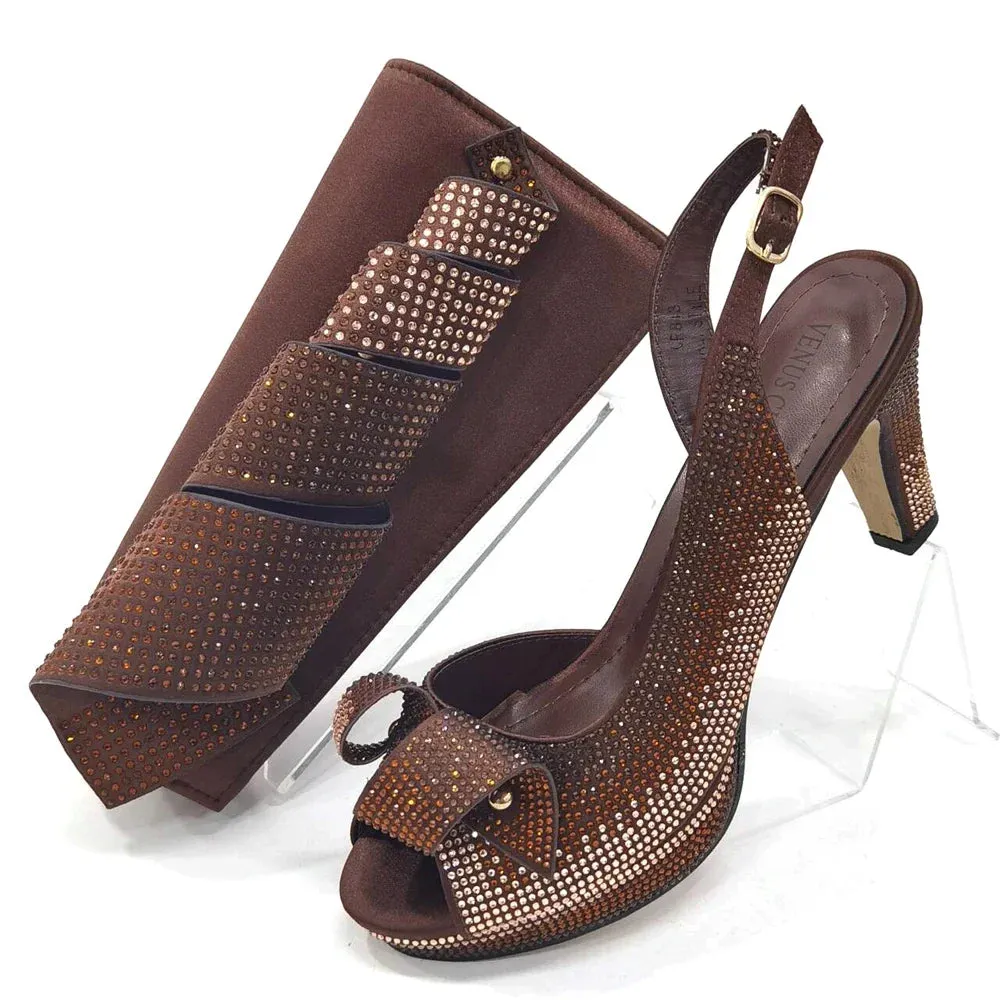 Newest INS Style Ladies Shoes And Bag Set