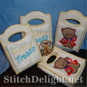 SD1207 Applique Kitty Treat Bags