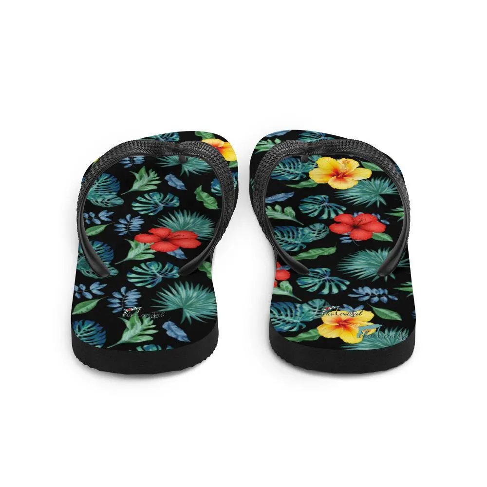 Tropical Hibiscus Flip-Flops