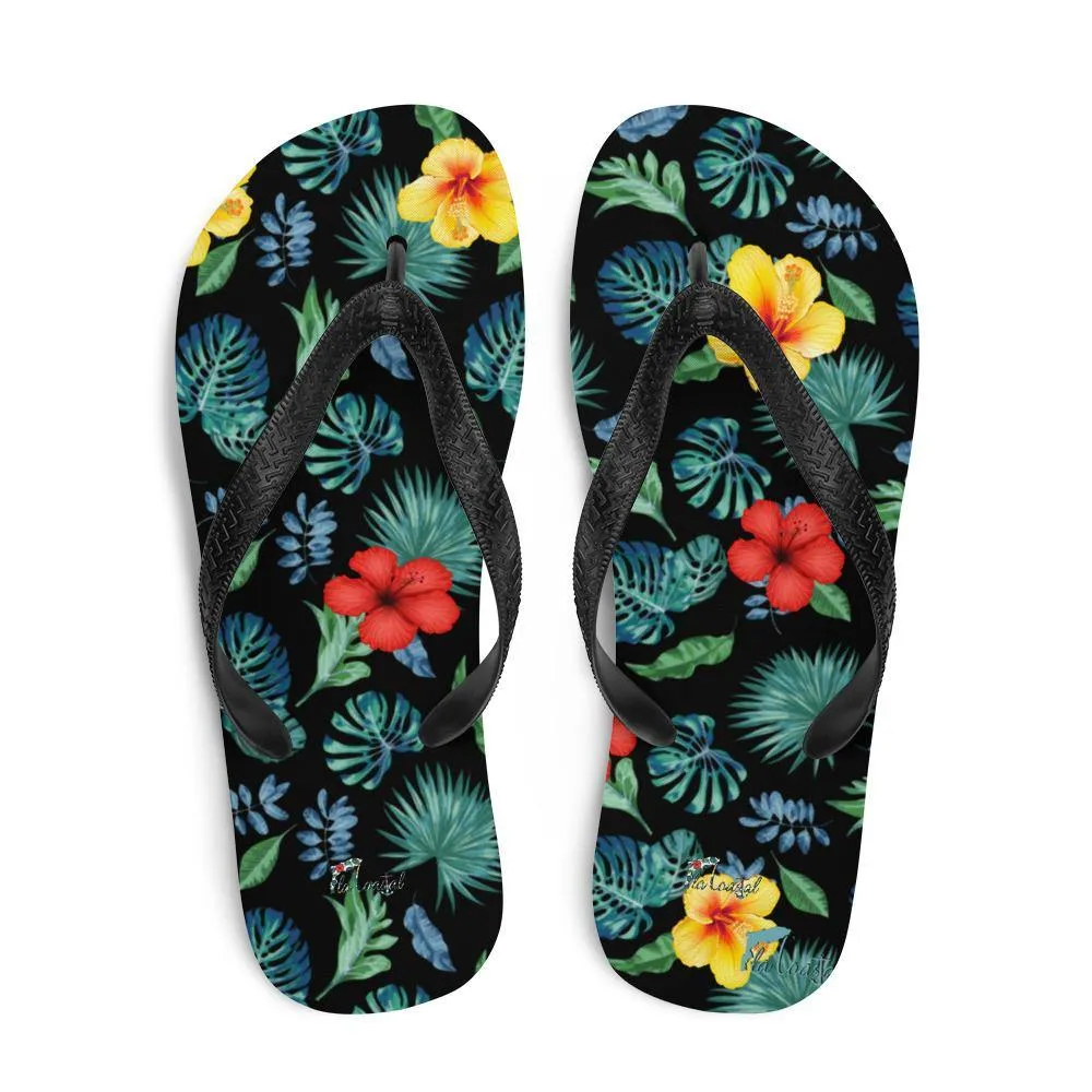 Tropical Hibiscus Flip-Flops