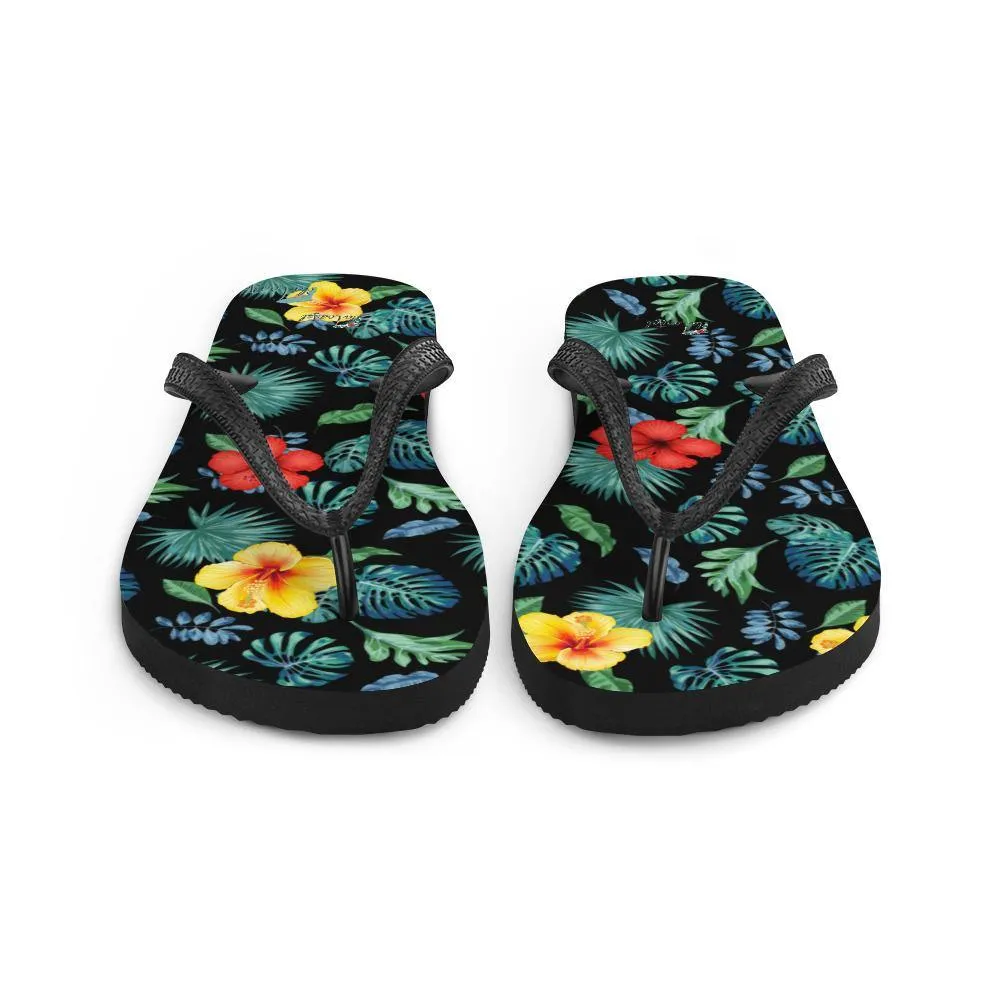 Tropical Hibiscus Flip-Flops