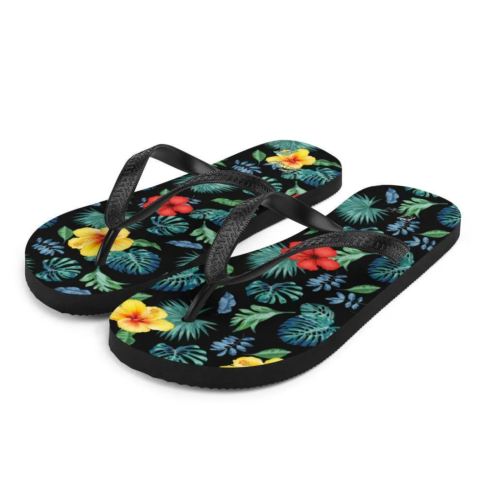 Tropical Hibiscus Flip-Flops