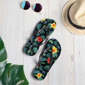 Tropical Hibiscus Flip-Flops